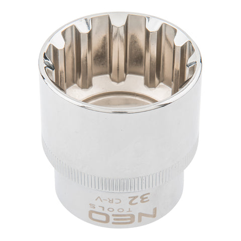 NEO TOOLS 08-599 Dugókulcs 32mm, 1/2", SPLINE