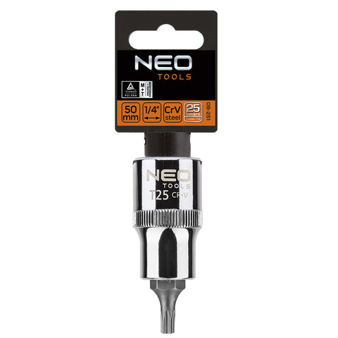 NEO TOOLS 08-751 Torxdugókulcs 1/2'' T25, 55mm