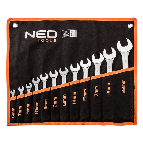 NEO TOOLS 09-752 Csillag-villáskulcs készlet 6-22mm, 12db