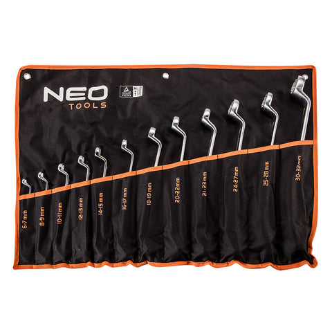 NEO TOOLS 09-952 CSILLAGKULCS KÉSZLET HAJLÍTOTT 12db 6-32mm