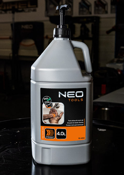 NEO TOOLS 10-402 Kéztisztító paszta 4 l, ragasztó, gyanta, szilikon, lakk, festék, poliuretán hab és polimer