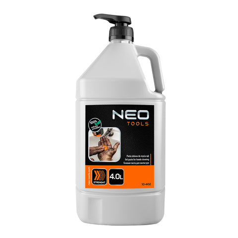 NEO TOOLS 10-402 Kéztisztító paszta 4 l, ragasztó, gyanta, szilikon, lakk, festék, poliuretán hab és polimer