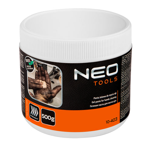NEO TOOLS 10-403 Kéztisztító paszta EXTRA erős 500g, ragasztó, gyanta, szilikon, lakk, festék, poliuretán hab, polimer