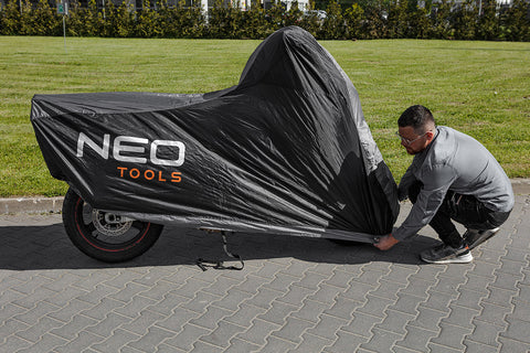 NEO TOOLS 10-473 Motortakaró ponyva, 246 x 104 x 127cm, (150 ° C), kültéri