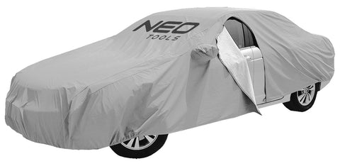 NEO TOOLS 10-474 Autótakaró ponyva, 4,3 x 1,6 x 1,2m, 2 rétegű