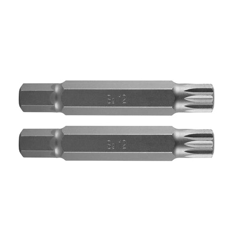 NEO TOOLS 10-910 Spline bit, 3/8", M12x75mm, S2, 2db