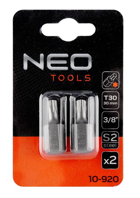 NEO TOOLS 10-920 Torx bit, 3/8", T30x30mm, S2, 2db