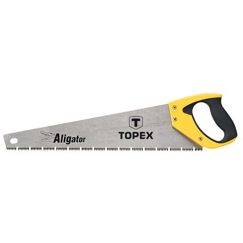 TOPEX 10A446 KÉZIFŰRÉSZ 450mm, 3-as élezés, 7TPI, Aligator"