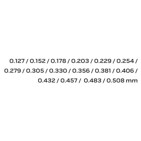 NEO TOOLS 11-192 Hézagmérő készlet 16db bent (0.127 - 0.508mm) 65MN/rozsdamentes acél 16db, hajlított