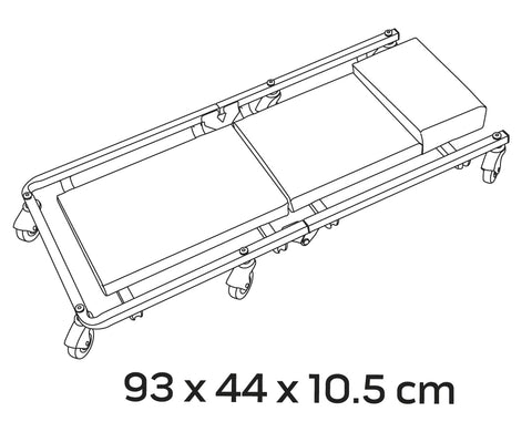 NEO TOOLS 11-600 Szerelőágy, összecsukható aláfekvő, 930x440x105mm, 6,5kg