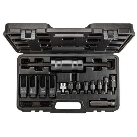 NEO TOOLS 11-883 Befecskendezőfej kihúzó készlet csúszó kalapáccsal, 14db