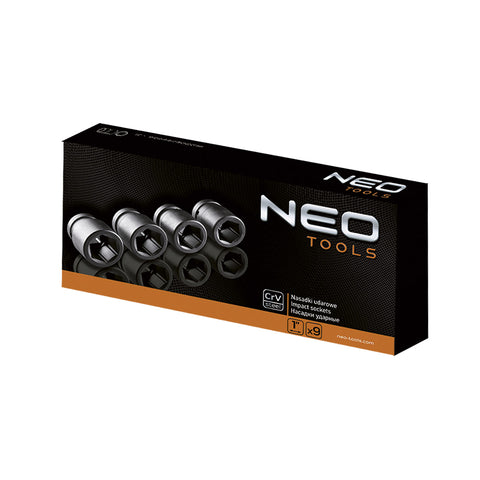NEO TOOLS 12-105 Gépi Dugókulcskészlet CRV 10db 27-50