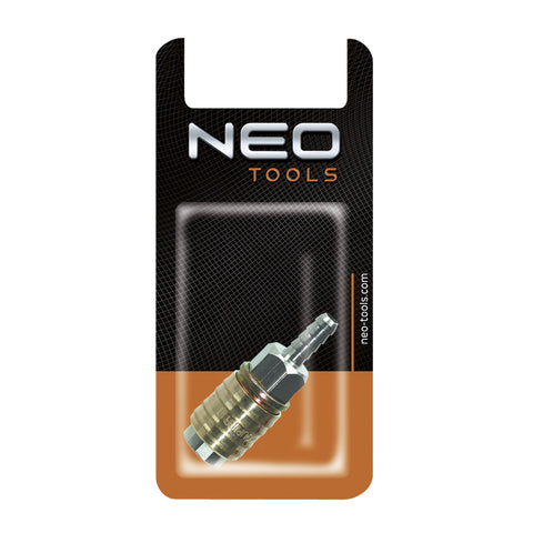 NEO TOOLS 12-620 Pneumatikus gyorscsatlakozó, tömlővéges, 7mm
