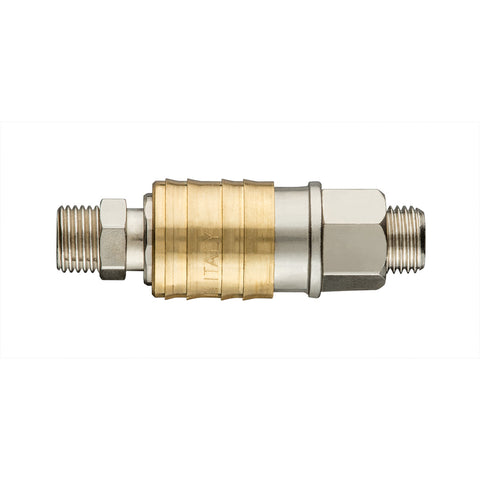 NEO TOOLS 12-645 Pneumatikus gyorscsatlakozó + ellendarab, 1/4" külsőmenet