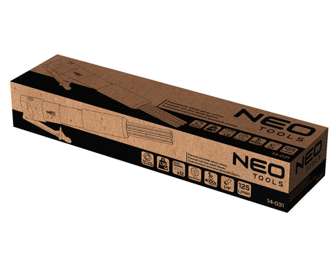 NEO TOOLS 14-031 Pneumatikus tűs leverőgép rozsdához és hegesztési varratokhoz, 12x3mm