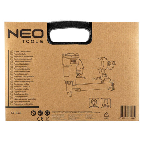 NEO TOOLS 14-572 Pneumatikus tűzőgép 80: 6-16mm