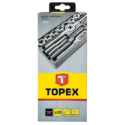TOPEX 14A425 MENETKÉSZÍTŐ készlet 20db, M3-M12