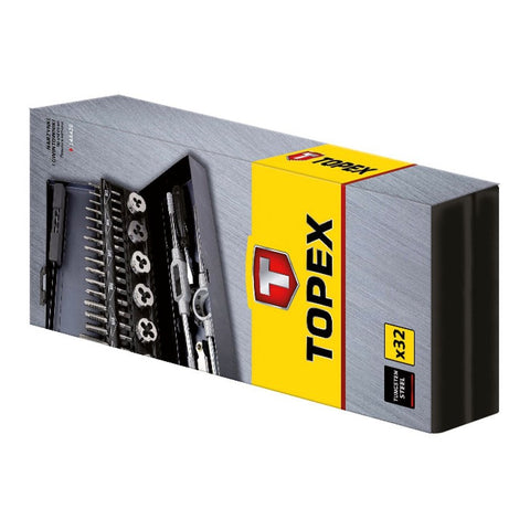 TOPEX 14A426 MENETKÉSZÍTŐ készlet 32db, M3-12