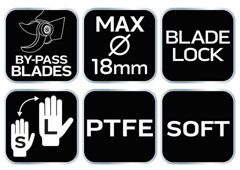 NEO TOOLS 15-202 Metszőolló, mellévágó, max.18mm, teflon bevonat, állítható pengenyílás, 200mm