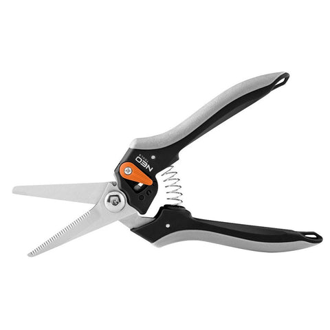 NEO TOOLS 15-208 Szüretelő metszőolló, hegyes, max.6mm, teflon bevonat, 210mm