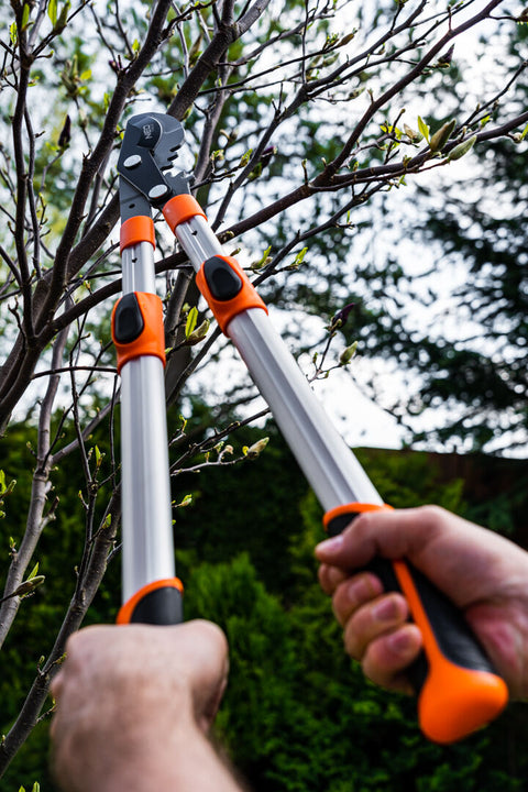 NEO TOOLS 15-253 Ágvágó, mellévágó, áttételes, teleszkópos 665-965mm, vágókap.: 42mm, alu nyél, teflon, 40% plusz erőátvitel