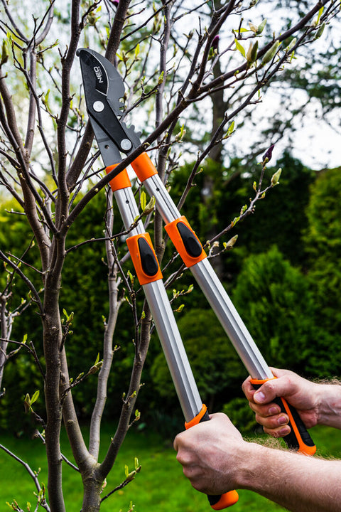 NEO TOOLS 15-253 Ágvágó, mellévágó, áttételes, teleszkópos 665-965mm, vágókap.: 42mm, alu nyél, teflon, 40% plusz erőátvitel