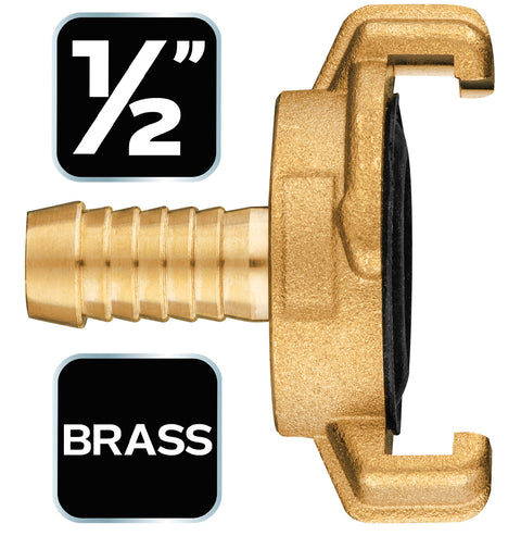 NEO TOOLS 15-620 Réz tömlőcsatlakozó, körmös, bajonett záras, 1/2"