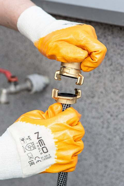 NEO TOOLS 15-622 Réz tömlőcsatlakozó, körmös, bajonett záras, 3/4"