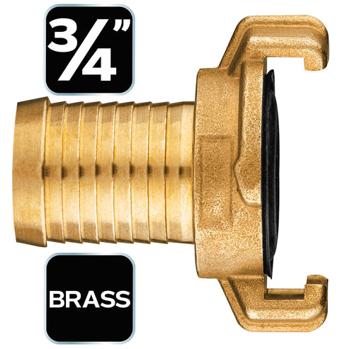 NEO TOOLS 15-622 Réz tömlőcsatlakozó, körmös, bajonett záras, 3/4"