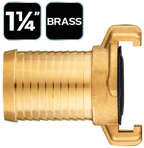 NEO TOOLS 15-624 Réz tömlőcsatlakozó, körmös, bajonett záras, 1 1/4"