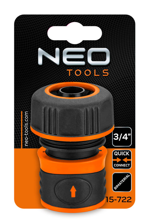 NEO TOOLS 15-722 Tömlő gyorscsatlakozó 3/4", kétkomponensű