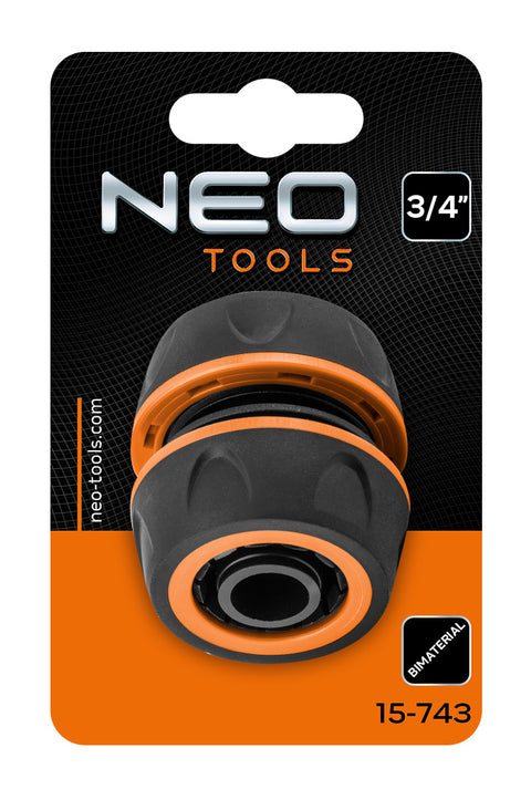 NEO TOOLS 15-743 Tömlőtoldó csatlakozó 3/4", kétkomponensű