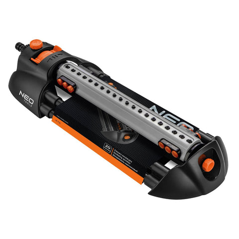 NEO TOOLS 15-772 Négyszögesőztető, billenő, öntöző, 320 m2, 20 fúvóka, sugárerő állítás, egyéni fúvokaszabályzás