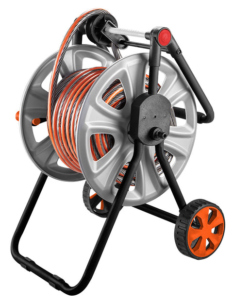 NEO TOOLS 15-792 Tömlőkocsi, tömlőméret: 1/2" max60m, 3/4" max20 m, tömlővezetővel