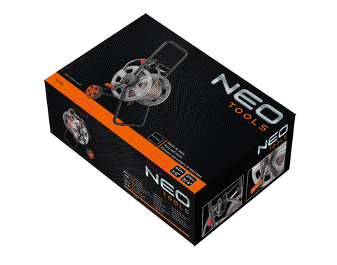 NEO TOOLS 15-792 Tömlőkocsi, tömlőméret: 1/2" max60m, 3/4" max20 m, tömlővezetővel