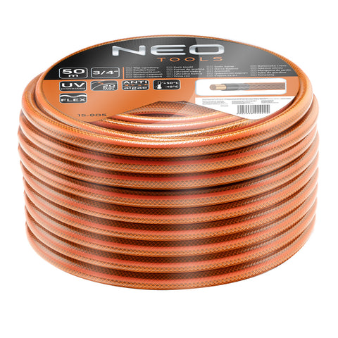 NEO TOOLS 15-805 Locsolótömlő 3/4"x50 m, 4 rétegű ECONOMIC