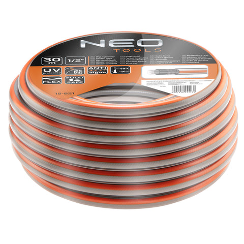 NEO TOOLS 15-821 Locsolótömlő 1/2"x30 m, 4 rétegű OPTIMA