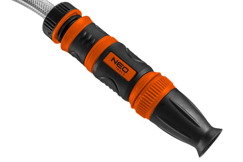 NEO TOOLS 15-891 Autómata tömlődob, 20 m locsolótömlő + 2 m csatlakozó tömlő, 10 bar, PP ház, PVC tömlő, falra szerelhető