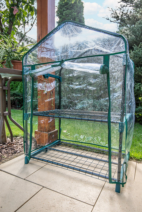 NEO TOOLS 15-900 Növényház 69 x 49 x 95cm, PVC fólia, fémszerkezet