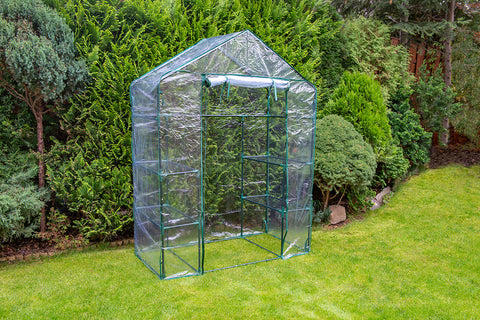 NEO TOOLS 15-902 Növényház 143 x 73 x 195cm, PVC fólia, fémszerkezet