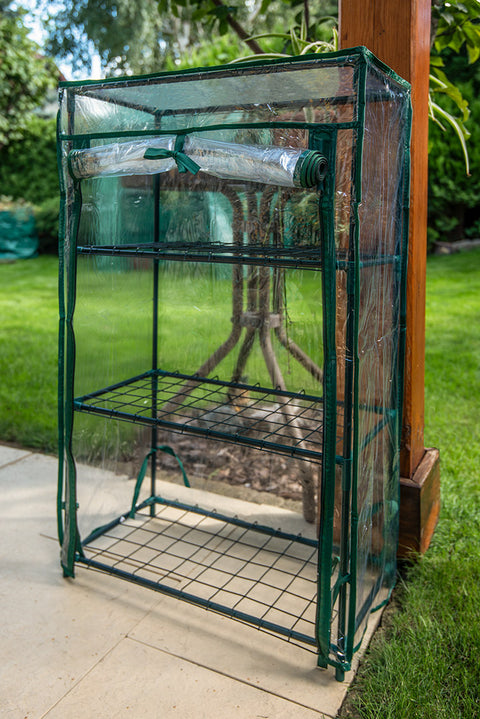 NEO TOOLS 15-910 Növényház 46 x 24 x 80cm, PVC fólia, fémszerkezet