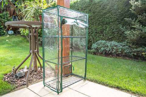 NEO TOOLS 15-910 Növényház 46 x 24 x 80cm, PVC fólia, fémszerkezet