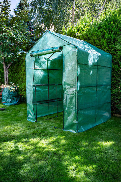 NEO TOOLS 15-911 Növényház 143 x 143 x 195cm, PE fólia, fémszerkezet
