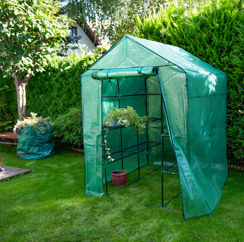 NEO TOOLS 15-911 Növényház 143 x 143 x 195cm, PE fólia, fémszerkezet