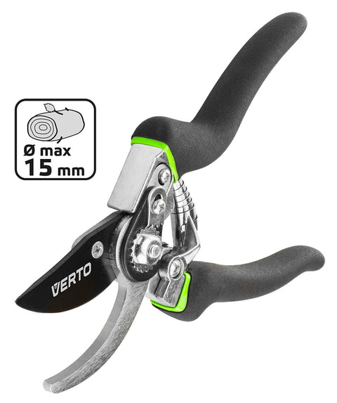 VERTO 15G204 Metszőolló, mellévágó, 220mm, penge:56mm, vágókap.: 15mm, teflon bevonat