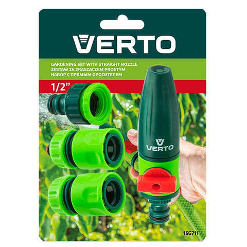 VERTO 15G711 Öntözőfej csatlakozókkal 1/2", 4db