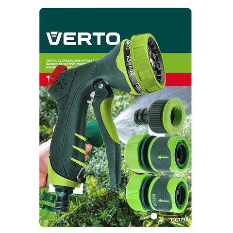 VERTO 15G713 Öntözőpisztoly csatlakozókkal 1/2", 4db