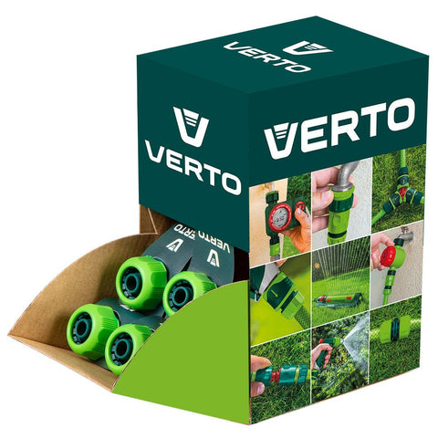 VERTO 15G730-30 30db Tömlő gyorscsatlakozó 1/2"- 5/8", kétkomponensű, kínálódobozban