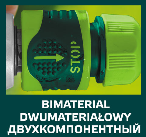 VERTO 15G731-30 30db Tömlő gyorscsatlakozó 1/2" vízstoppos, kétkomponensű, kínálódobozban