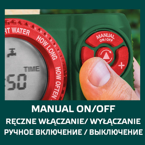 VERTO 15G751 Programozható elektronikus öntözőidőzítő óra, max.360perc